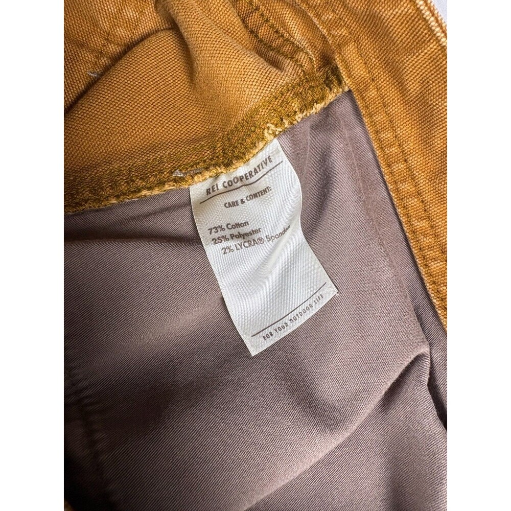 REI Co-op Trailsmith Double Knee Pants 34x32 Brown Canvas Utility Workwear - Picture 11 of 15